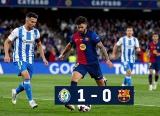 Getafe frena al Barça con un 1-0 histórico en el Coliseum Alfonso Pérez