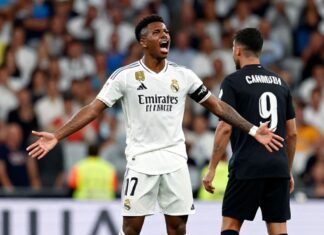 Real Madrid remonta con doblete de Vinícius y vence 3-2 al Valencia en Mestalla