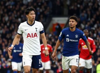 Tottenham remonta con dos goles de Son en el 3-1 al Manchester United