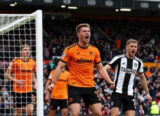 Wolverhampton remonta con dos goles en el descuento para vencer 3-2 al Fulham