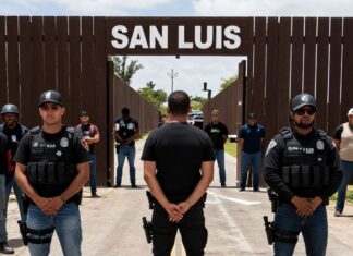 Fuerte operativo deja 3 detenidos y decomiso de armas en la frontera San Luis-Juárez Fuerte operativo deja 3 detenidos y decomiso de armas en la frontera San Luis-Juárez