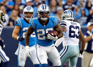 Los Panthers de Carolina frenan a los Cowboys con victoria 21-16 en Dallas