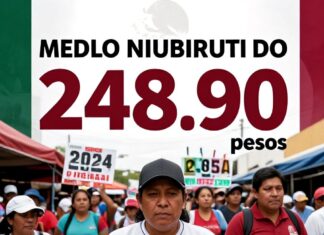 Salario mínimo en México sube a $248.93 diarios en 2024 tras aumento histórico