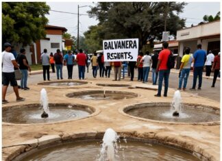 Vecinos de Balvanera denuncian 7 fuentes secas desde hace tres meses