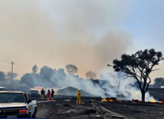 Incendio en Palmar de Bravo deja 300 hectáreas afectadas y 200 familias evacuadas Incendio en Palmar de Bravo deja 300 hectáreas afectadas y 200 familias evacuadas
