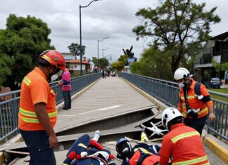Colapsa puente peatonal en Neza-Chimalhuacán y deja 3 heridos graves Colapsa puente peatonal en Neza-Chimalhuacán y deja 3 heridos graves