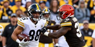 Los Steelers aplastan a los Browns 28-3 en duelo clave de la AFC Norte